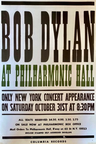 Bob dylan at - dylan, philharmonic