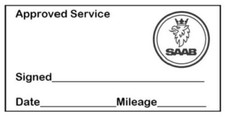 SAAB APPROVED GARAGE SERVICE