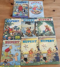 Rupert bear annuals job lot