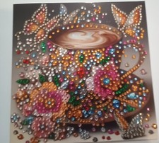 Sparkly Coffee Cups and Butterfly Greeting Cards