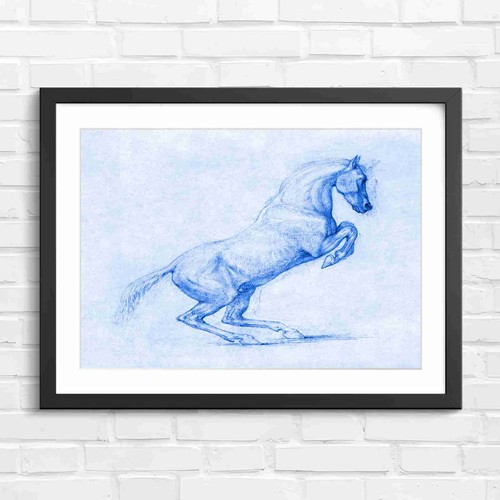 Rearing horse classical art - rearing,