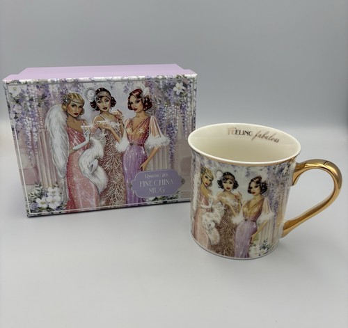Roaring 20s lady fine china - roaring,