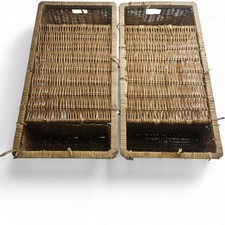 Retro Bamboo Wicker Rattan Style Breakfast in Bed Table Lap tray Needs DIY X Two