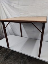 Vintage Mudie’s “Squeezer” Folding Card Table – 15 Coventry St London 1920s
