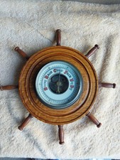 Vintage Oak Ships Wheel