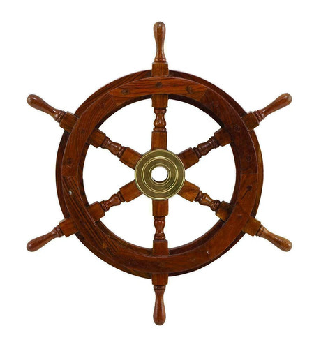Large boat ship wooden - 18'',