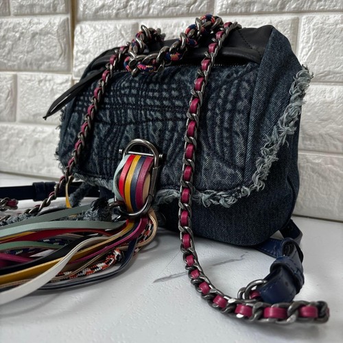 Diesel backpack fringe denim - fringe,