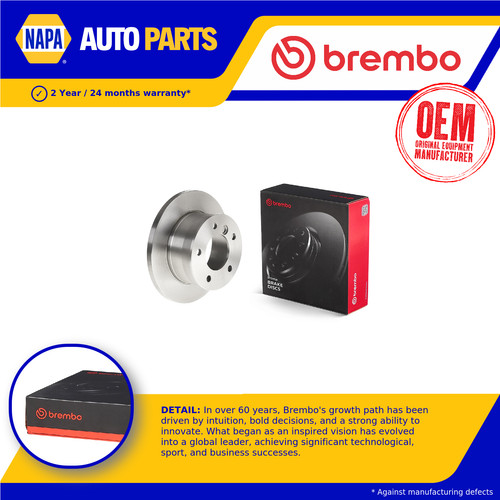 Brake discs pair solid fits - solid,
