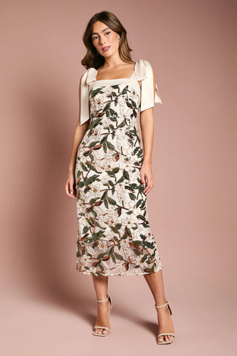 Coast nude column dress womens - nude,