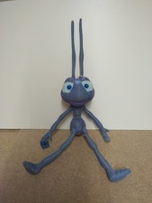 A BUGS LIFE Flik Blue Ant 20” Vintage Disney Plush Soft Cuddly Toy , Applause 