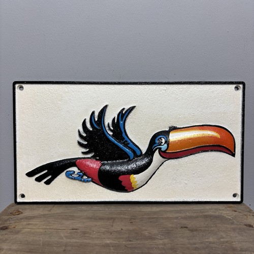 Cast iron guinness toucan - iron, sign