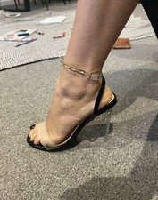 Black And Clear Heels