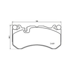 BREMBO P50142 Brake Pad Set Front Fits Mercedes-Benz AMG GT C-Class CLK CLS Puch