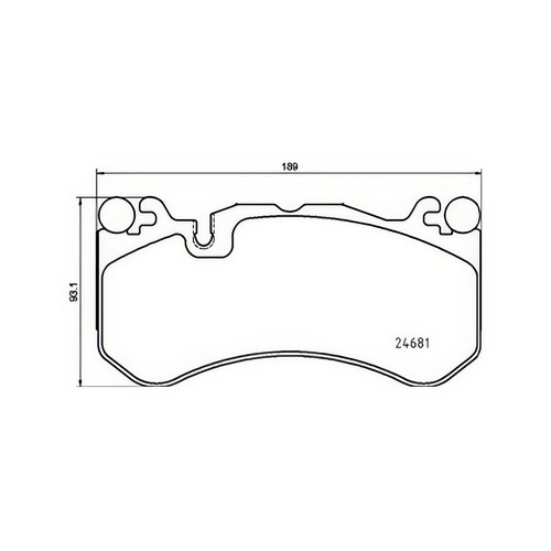 Brembo p50142 brake pad - brembo,