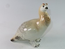 VINTAGE LOMONOSOV PORCELAIN Grouse or Partridge Figurine Made in Soviet USSR