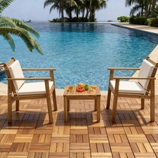 Interlocking Wooden Decking