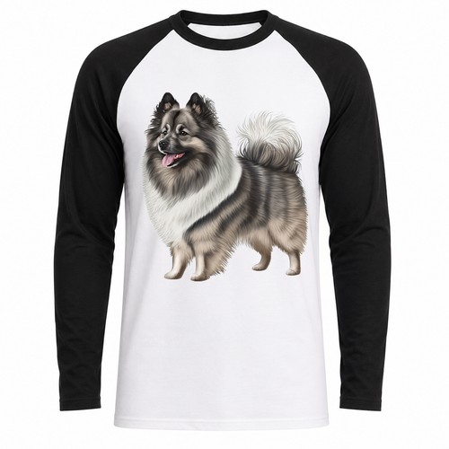Keeshond dog baseball shirt - baseball, t-shirt