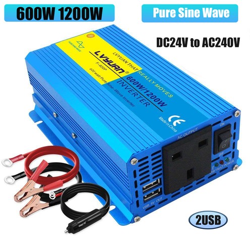 600w 1200w pure sine - pure, wave