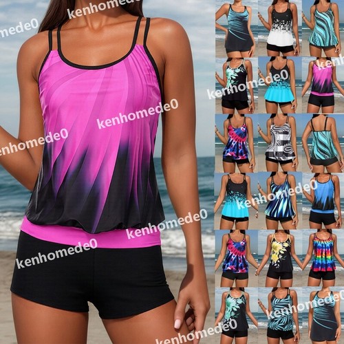 Women padded tankini with - padded,