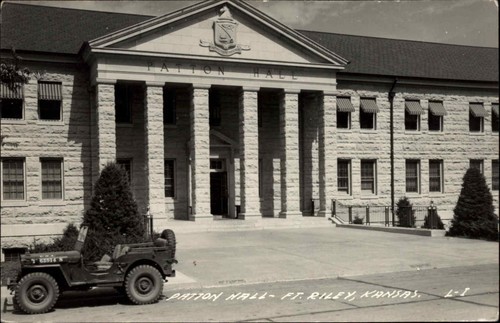 Old army jeep - at, hall