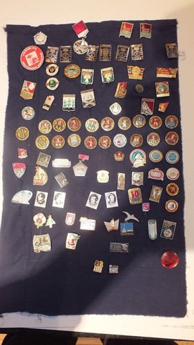 Vintage russian pin badges - vintage,