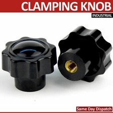 M6 to M12 Female Thread Plastic Star Clamping Nut Knob Screw  Machinery Handle 