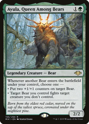 Mtg ayula queen among bears - mtg,