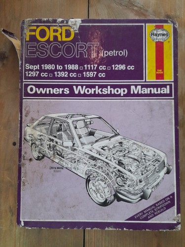 Haynes ford escort - ford, 1980-1989