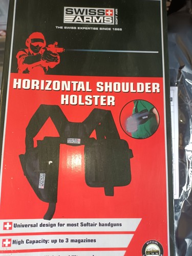 Horizontal shoulder holster - shoulder, by