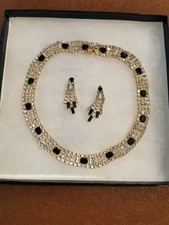 Diamante Necklace and Earrings