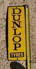 Dunlop Bicycle Tires Tyres Tyre Racing Car Motorbike Enamel Advertising Sign