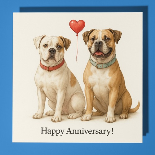 American bulldog dog - dog, happy