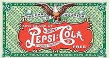 Pepsi Cola Drinks Card large