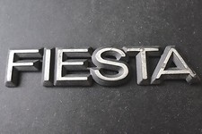 FIESTA GENUINE BLACK/SILVER CAR BOOT BADGE for a FORD