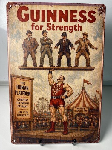 Guinness beer metal sign - metal,