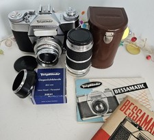 Voigtlander Bessamatic 35mm Camera + 50mm & 135mm Lens Serviced Stunning