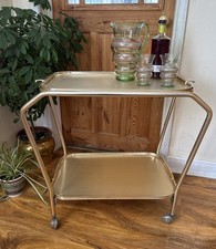 Vintage Drinks Trolley Gold