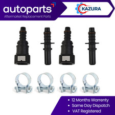 Fuel Line Hose 2SET 9.89 Quick Release Connector Car Motorcycle Black UK