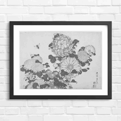 Vintage chrysanthemum garden - vintage,