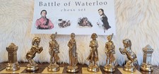 Chess Battle of waterloo. Metal, Excellent Condition Complete. 10cm king