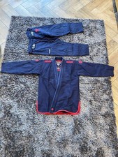 Scramble Athlete Pro BJJ Gi | Navy | Size A1 | 550 GSM | Includes Bag | Used