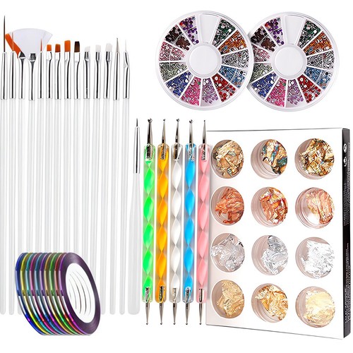 25pcs gel nail art brushes - brushes, set