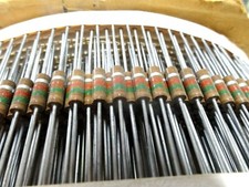 10x 1.5k ohm 1/2W carbon composition resistor Allen Bradley EB1521 0.5W 152 1k5