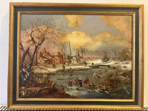 Vintage signed winter - vintage,