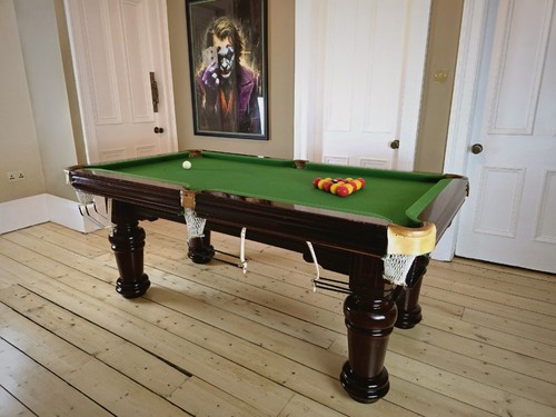 Antique snooker pool table - &,