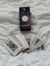 78 PCS Complete Tarot Mini Card Deck with Guidebook & Box Great Condition