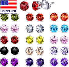 15 Pairs Stainless Steel Stud