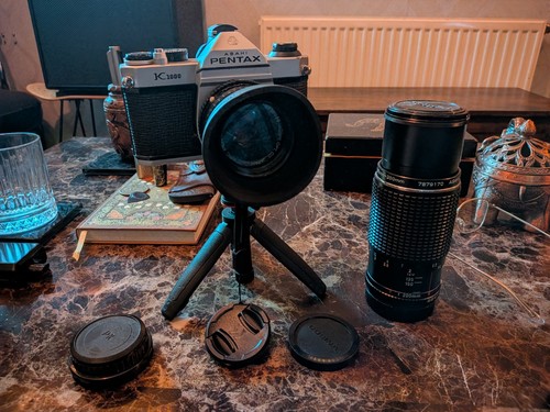 Pentax k1000 35mm film slr - k1000,