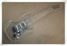 LED Light Whole Plexiglass Transparent Acrylic Body Electric Guitar