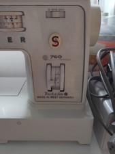 Singer 760 Vintage Touch Sew Sewing Machine with Accessory Box and instructions.